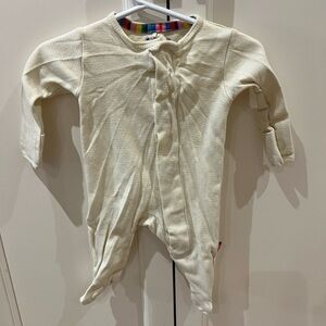 Magnetic me 0-3m organic cotton white and yellow sleeper